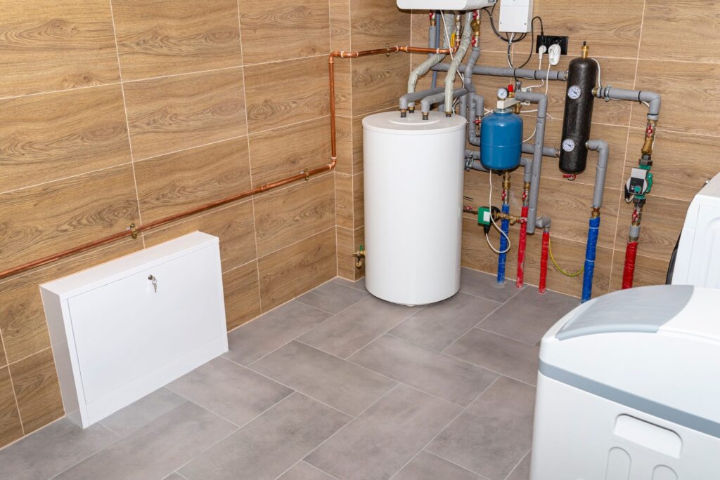 Residential water heater and plumbing system installed in Erie